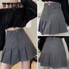 High Waist Patchwork Pleated Skirt Women's Pleated Skirt Anti-slip Suit Skirt