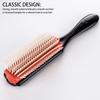 9-reihige Haarbürste Damen Entwirren Styling Haarbürste Kopfhautmassagegerät Glatt Lockig Nass Abnehmbar DIY Haarkamm Bürste Stylingwerkzeug
