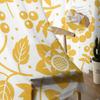 Yellow Branch Plant Flower Tulle Curtains for Bedroom Modern Voile Curtains Home Decoration Window Curtains