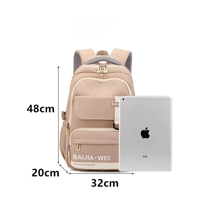 Famous brand BAIJIAWEI Large Capacity Students Backpack Casual Waterproof Nylon School Bag Fashion Travel College Backpacks