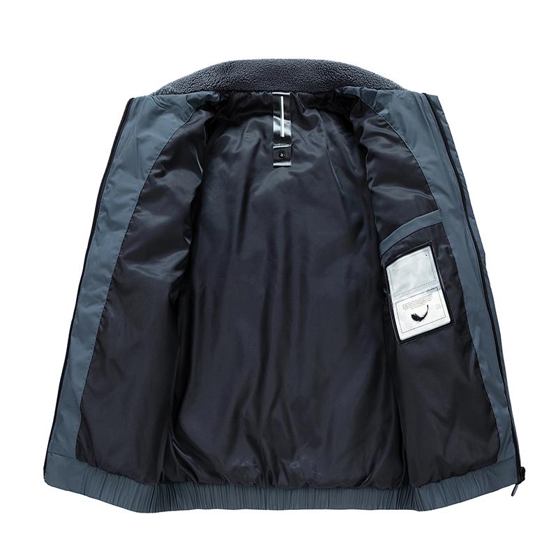 Autumn and Winter Stand Up Collar Down Jacket for Men, Versatile and Warm, Light and Thin, with A Lapel Down Jacket