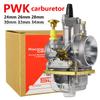 Carburador de Competición PWK para ATV/UTV con Tapa Inferior de Válvula de Corredera Transparente - Disponible en 28/30/32/34mm