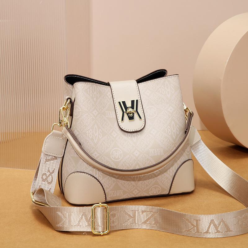 

2025 новая сумка-ведро большой вместимости европейская и американская ретро сумка для мамы среднего возраста сумка через плечо сумка-мессенджер