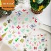 Sky New Knitwear Christmas Elk & Tree 6D Embossed Nail Art Stickers