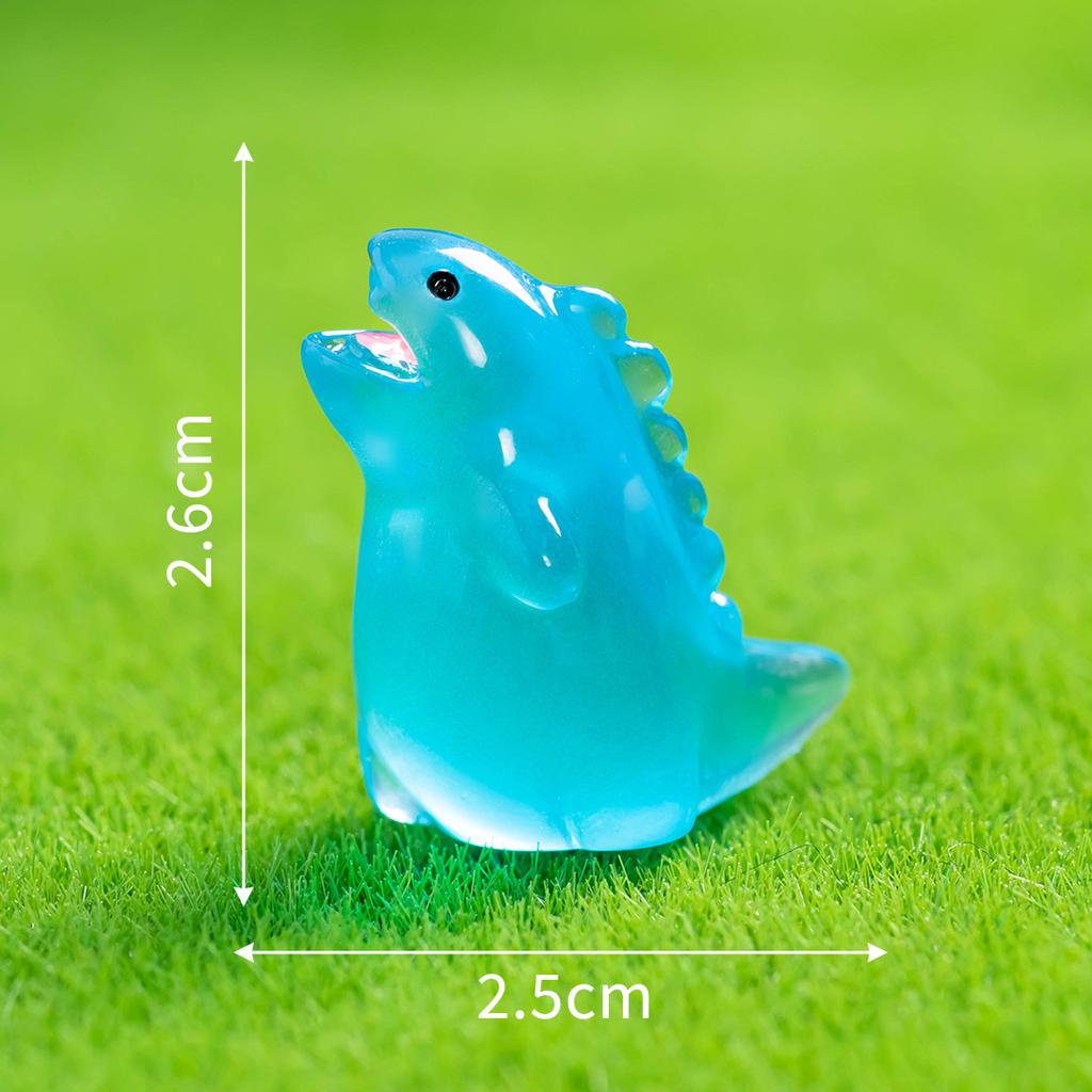 Mikro-Landschaft Cartoon Niedlich Leuchtend im Dunkeln Godzilla Tier Ornament DIY Dekorative Accessoires Schreibtisch Auto Ornament