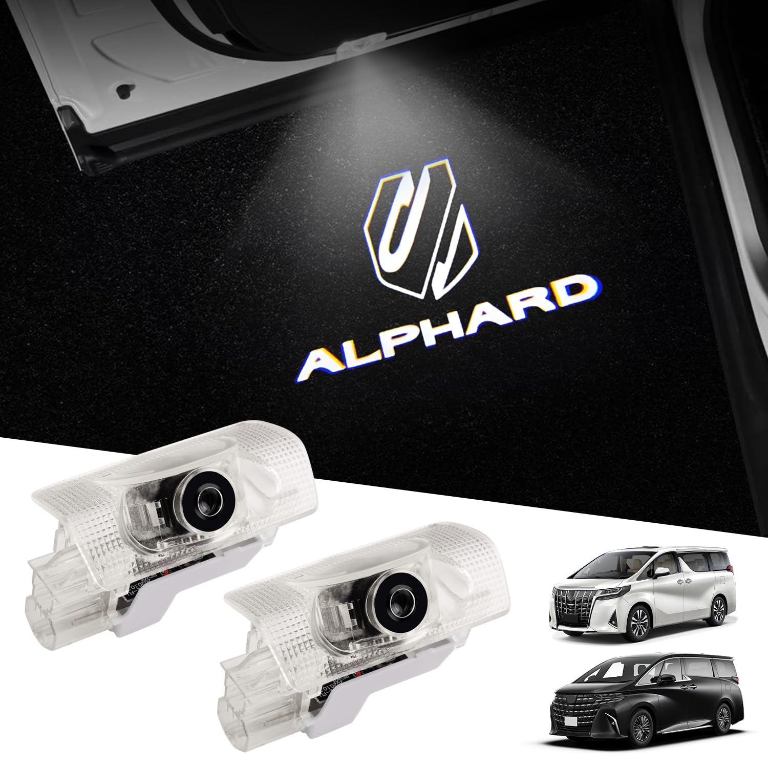 Jiooy Светодиодный логотип лампы подсветки дверей для Toyota New Alphard 40 Series Alphard 30/40 series 1st row
