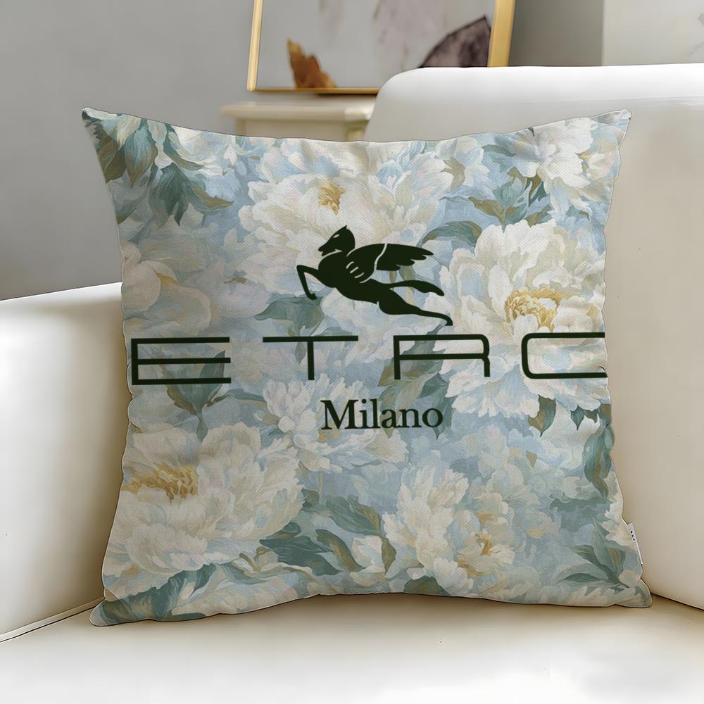 Classic Fashion Brand Etro Cushion Cover Soft & Easy-Wash Pillow Case – Versatile For Couch, Bed, Travel And Office