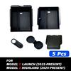For Tesla New Model Y 2025 Launch Juniper ABS with Silicone Non-slip Mat Console & Armrest Storage Box Upper and Lower Watercup