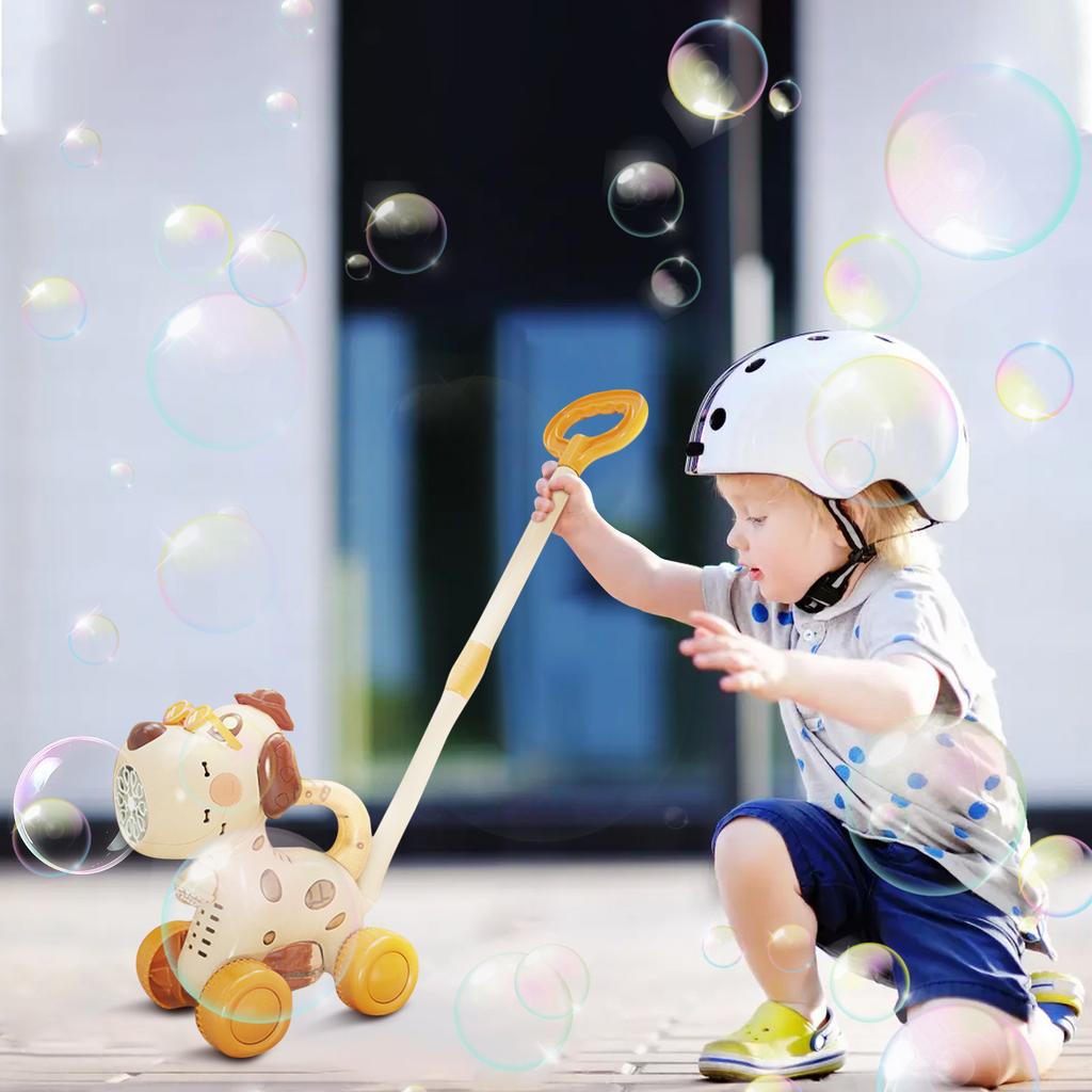 Valpe Boblemaskin Bærbar Hund Boblemaker Blåser Leker Utendørs Leker For Gutter Og Jenter Over 3 År Gammel Fest Bursdag 90ml Boblevann