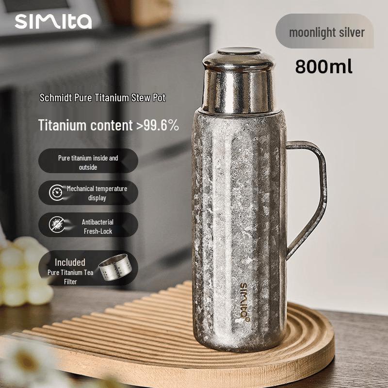 Simita 800ml Pure Titanium Tea Infuser Thermos