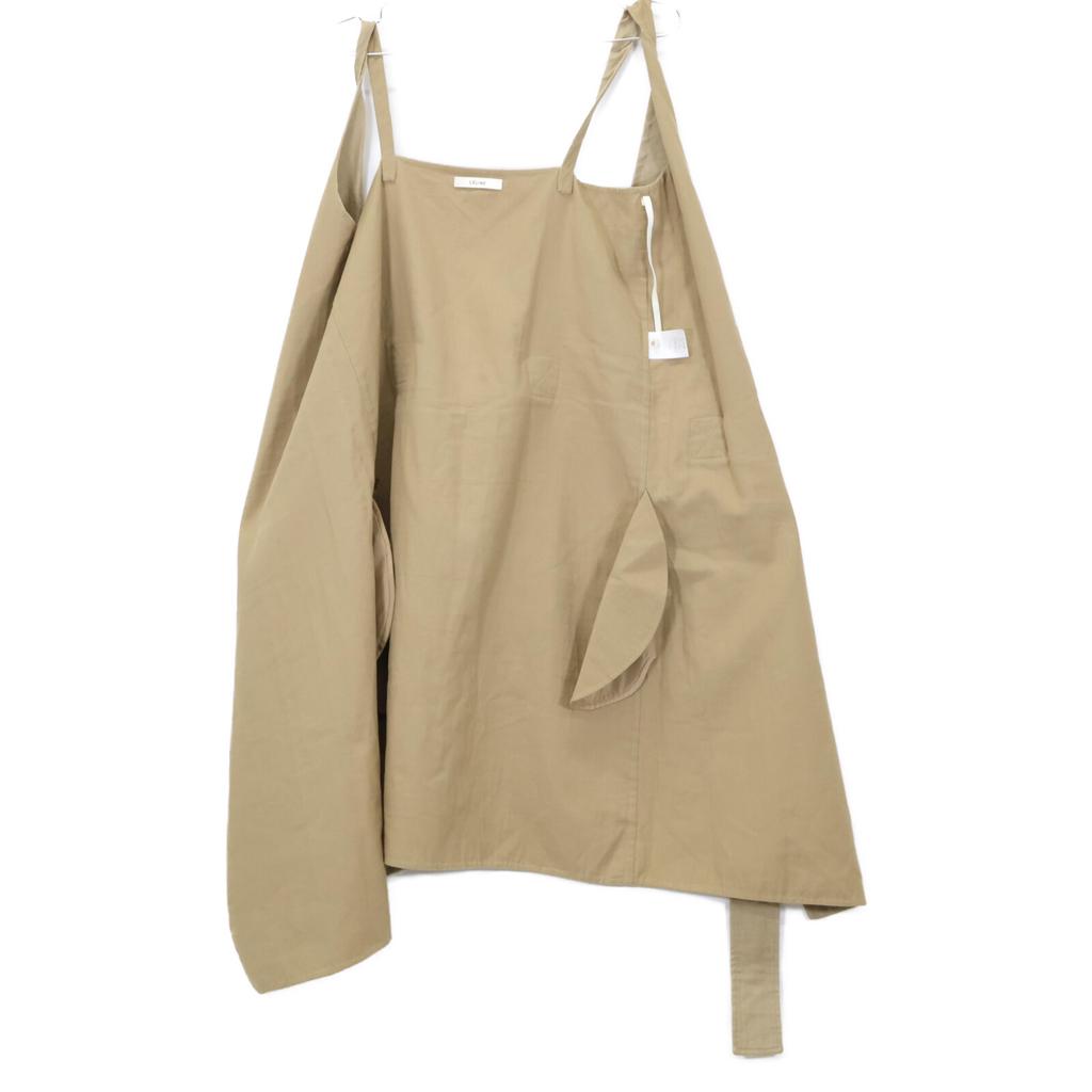 Celine 2 6O05/5124 Beige Linen Cotton Sleeveless Wrap Belted Jacket Jacket 38 beigeUsed