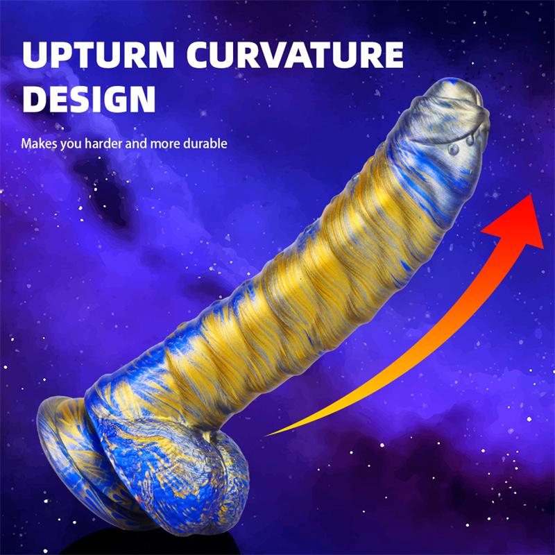 Caterpillar Soft Silicone Mixed Color Heteromorphic Dildo Female Masturbation Sm Sex Toys Adult Products