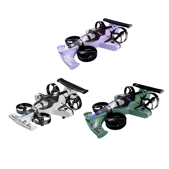 Jucărie Drone Mașină Zburătoare 2-în-1 Control de la Distanță Mini Quadcopter Aer-Sol Mașinuță Jucărie Copii Adulți Începător 2.4GHz RC Aeronavă Stunt Mașină Drift Jucărie