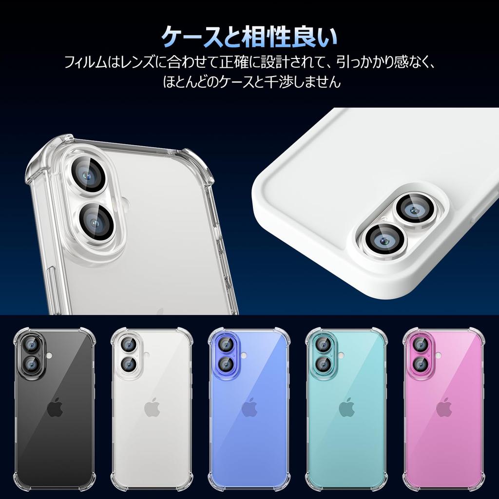 Podick Camera Film for iPhone Plus Camera Cover 9H Tempered Glass Aluminum Alloy for iPhone Plus Camera Protection Scratch Resistant Shockproof High