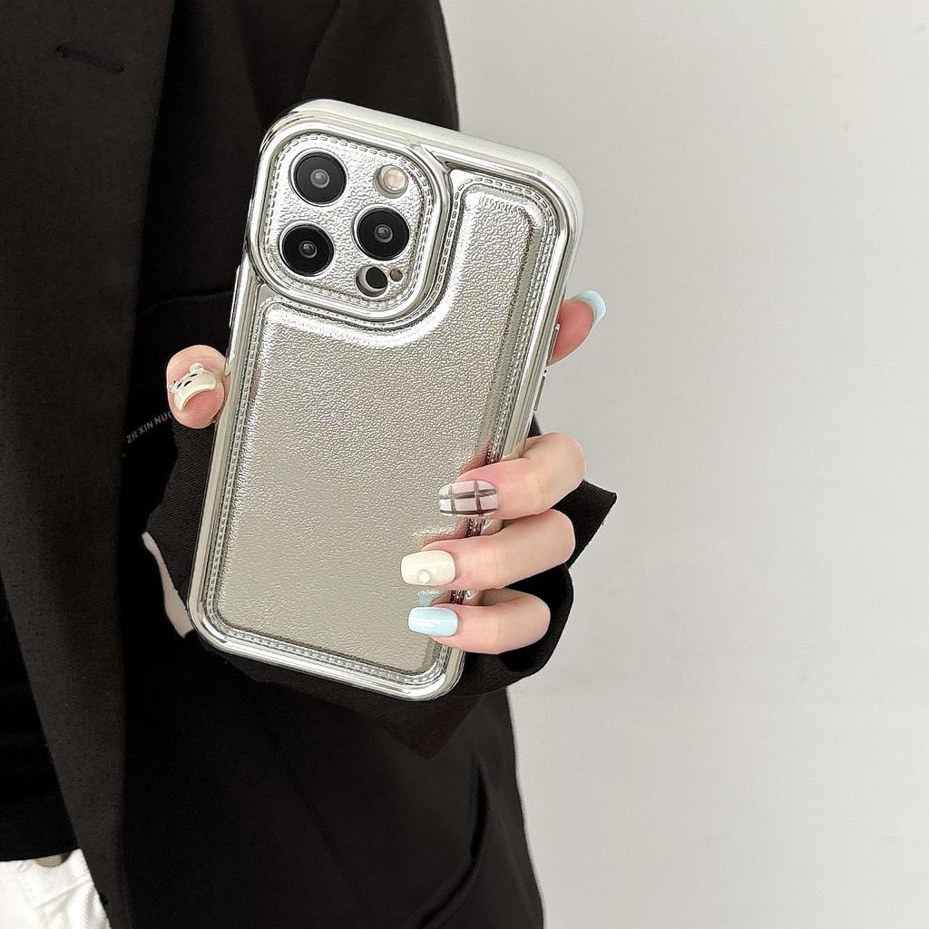 Suitable for The Matte Leather Texture Phone Case of Apple 15PROMAX, 14 Electroplated, 13 Fully Wrapped Anti-drop, 12 Protective Cases