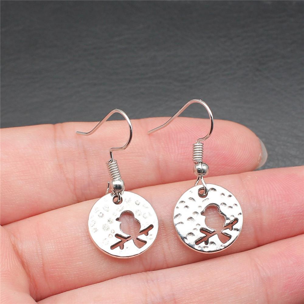 Ohrhänger Vogel Phönix Vintage Schmuckzubehör Ohrringgröße 18x19mm QE005