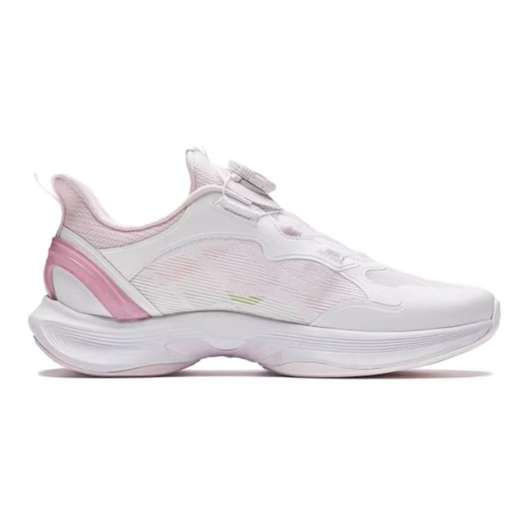 Anta Kids Fabric Comfortable Versatile Low-Top Running Shoes Kids Sneakers White Clear-Water-Pink 322435503-6