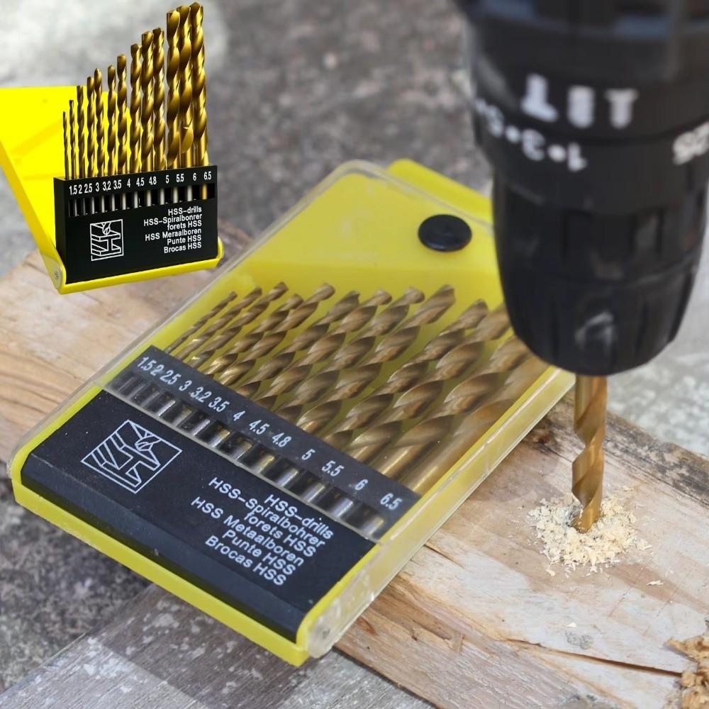 High-Speed Steel Twist Drill Bits Multi-Purpose Drill Bit Set For Stainless Steel