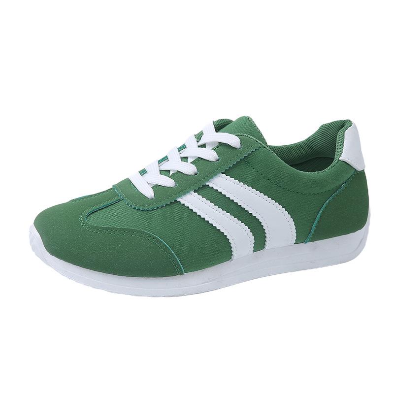 Spring/Summer 2025 Women's Forrest Gump Canvas Shoes - Green, Low-Top, Round Toe, Plus Size Available