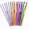 14 PCS Aluminum Knitting Needles Metal Crochet Set Mixed Hook Weave Sweater DIY Hand Craft Yarn Sewing Needle Sewing Tools