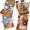 Soft Plush Easters Bunnies Decorative Box Soft Animal Plush Rabbit Key Rings For Memorable Gift Giving