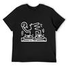 Dj Dog Kieth Animal Haring White T-Shirt Oversizeds Essential T Shirt Summer Clothes Luxury Designer Men Clothings