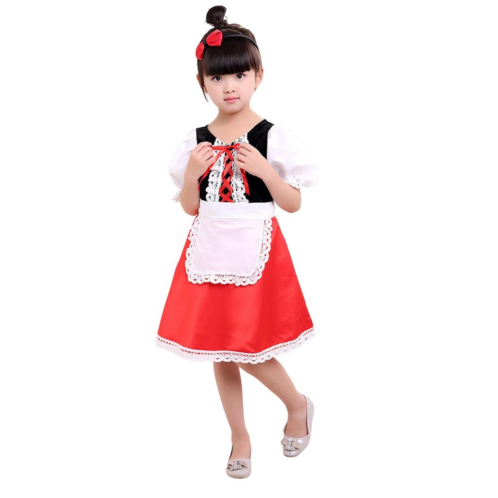 Kids Red Riding Hood Costume for Halloween Dress Up
