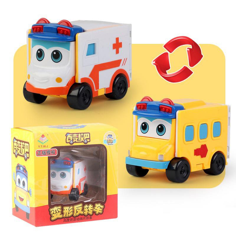 Gogobus Transformable School Bus Robot Deformation Doublesided Car Kid Toys