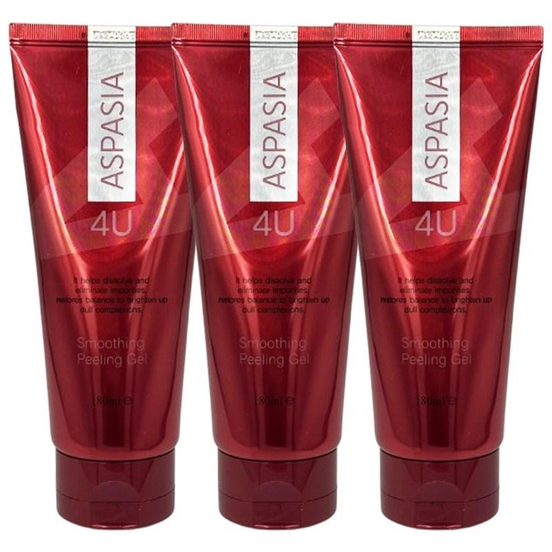 Aspasia 4U Smoothing Exfoliating Peeling Gel 180ml 3 pcs