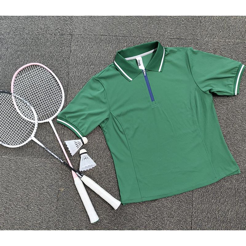 Polo respirant à manches courtes à séchage rapide pour femme 2026: T-shirt décontracté à revers pour le sport d'été