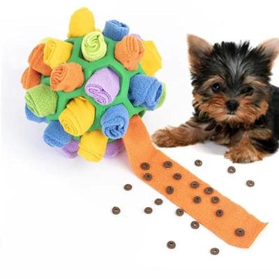 1 pz palla da fiuto per animali domestici palla portatile incoraggia la formazione di abilità di foraggiamento naturale giocattolo educativo per cani alimentatore lento