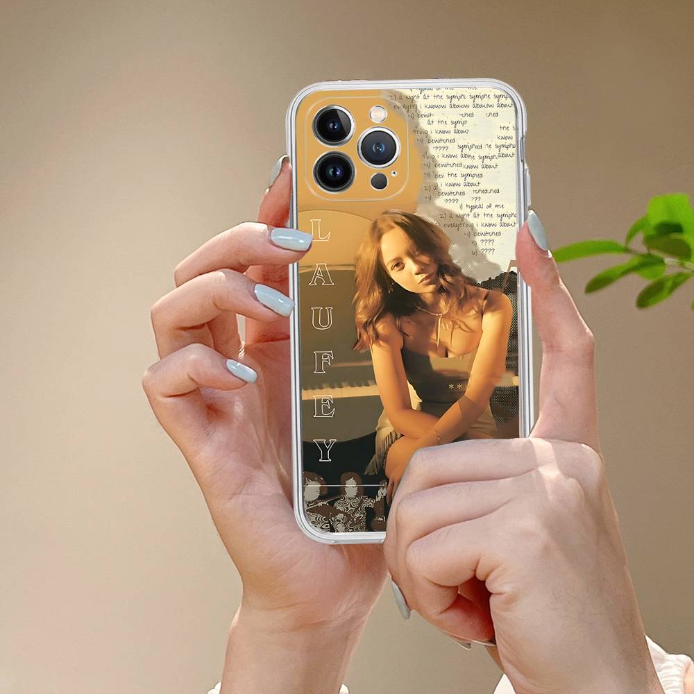 Singer L-LaufeyS For IPhone 17 16 15 14 13 12 11 Pro Max Plus Transparent Soft TPU Phone Cover