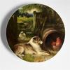 Walter Hunt Fratelli Pittura Arte Piatto Edgar Hunt Animale Cane Gatto Pecora Cavallo Piatto Decorativo Piatto da Appendere Arte Sfondo