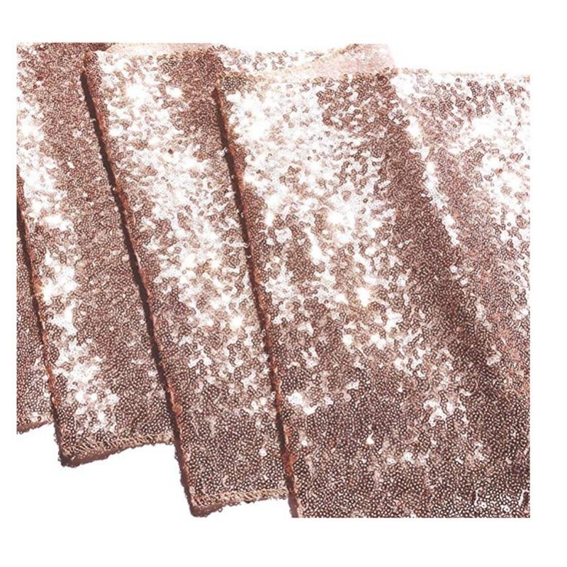 Tablecloth Polyester Fiber With Gold Sequins Table Cover For Table Home Wedding Decoration