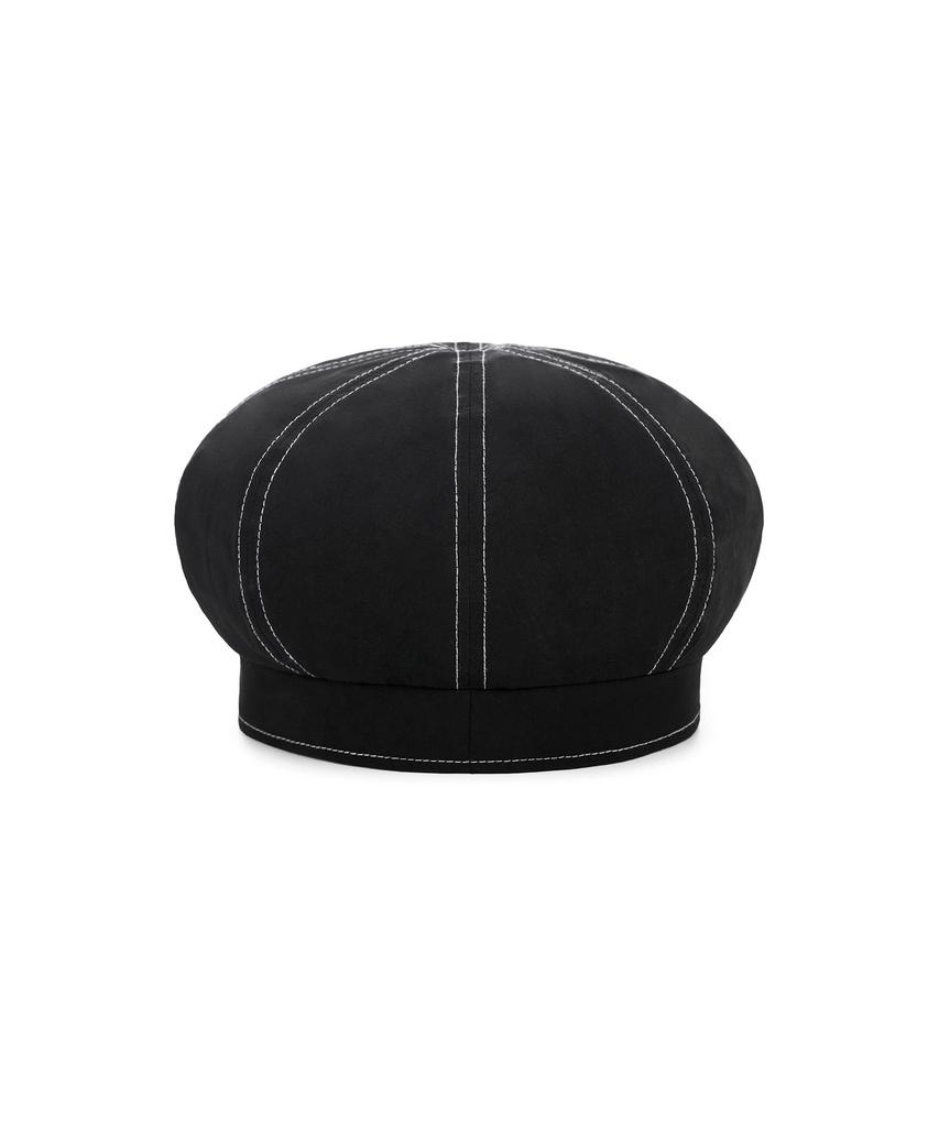 Bajal Scribble Point Beret Black