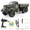 New 1/16 Full Scale RC Truck High Simulation Military Climbing Vehicle 6WD Off-Road 2.4G Remote Control Military Vehicle Toy Adult Children Gift Boys