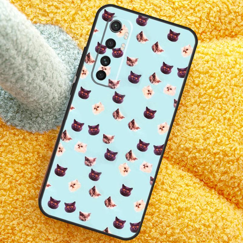 Cute Cartoon Cats Collage Case For Xiaomi 15 14 Ultra 13T 14T 15T 17 Pro Max Cover For POCO X7 F8 Pro X3 X5 X6 F5 F6 F7