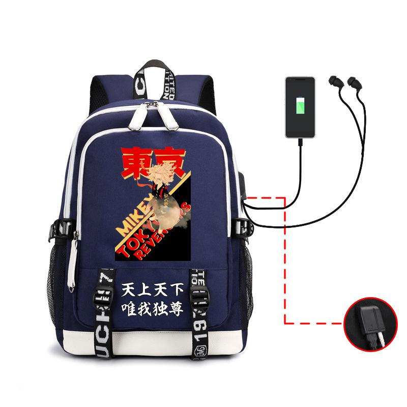 Avengers Around Sano Manjiro Second Dimension Large Capacity Backpack Elementary And Secondary School Bag