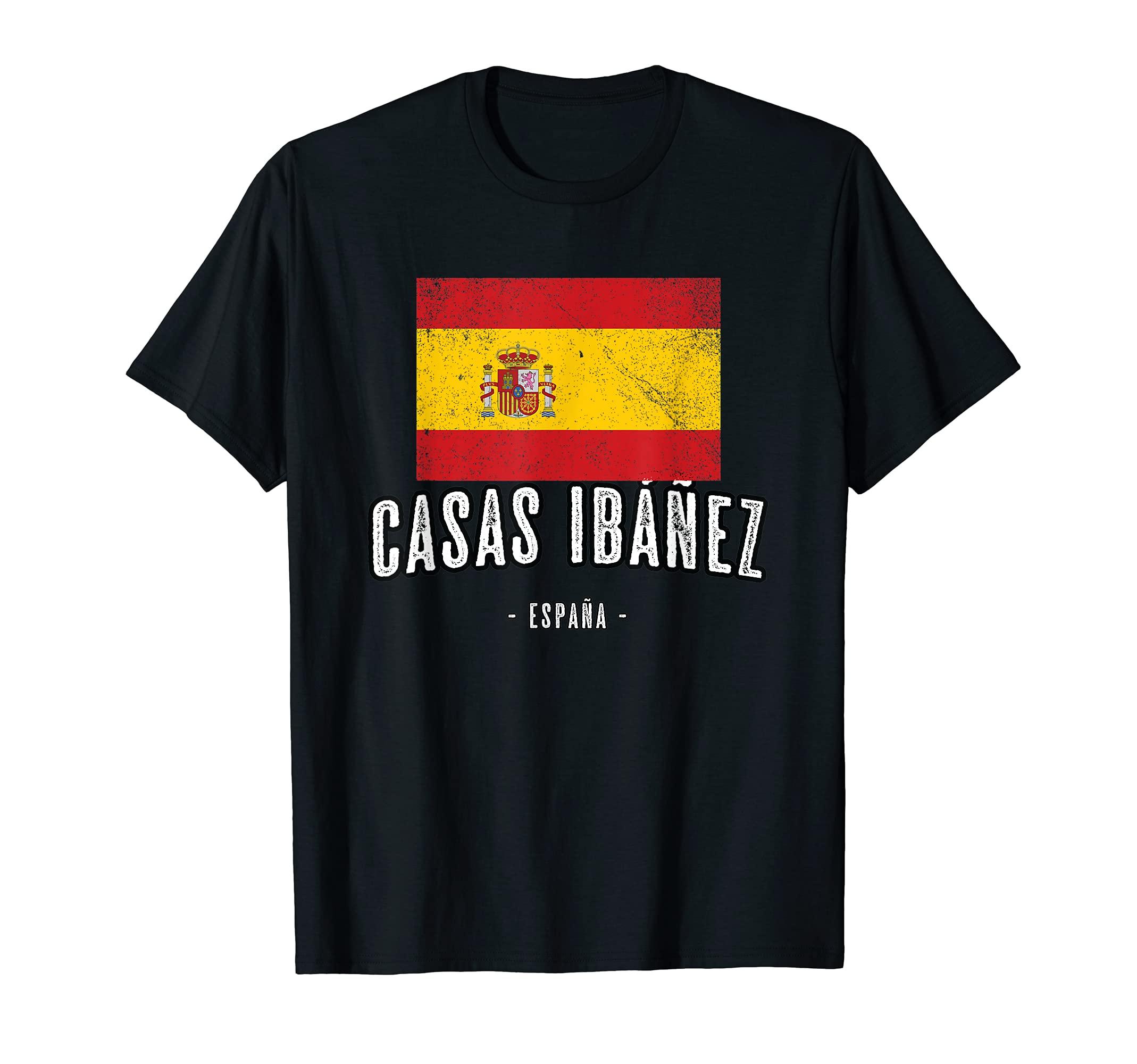 

Casas Ibáñez España | Souvenir - Ciudad - Bandera - T-shirt