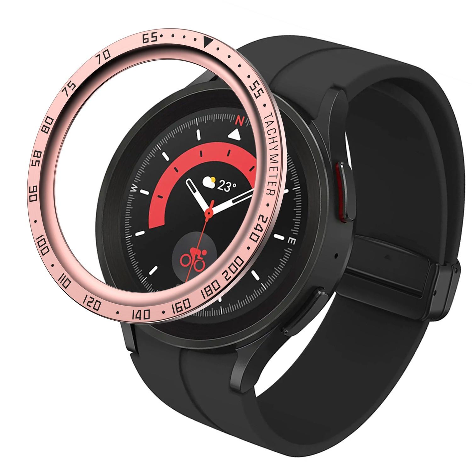 

Стильний чохол із кільцем із металевою рамкою для Galaxy Watch 5 PRO 45 мм Кришка для смарт-годинника Спортивний клейкий чохол Кільце-бампер One Size
