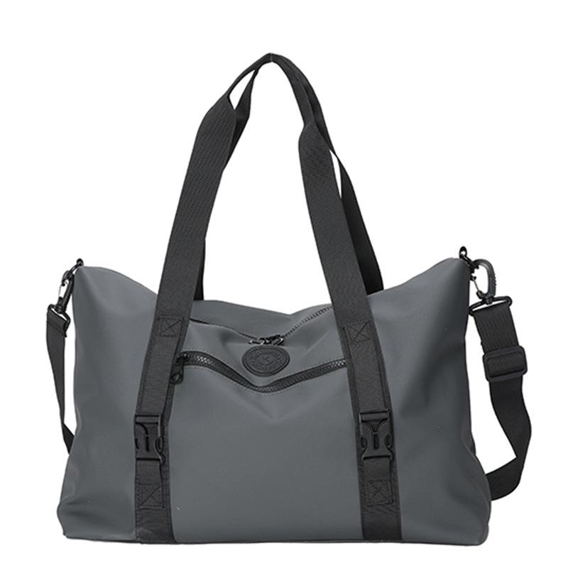

Дорожные сумки для мужчин и женщин Большой вместимости Портативная сумка для хранения из ткани Оксфорд Спортивная сумка для тренажерного зала Водонепроницаемая дорожная сумка для багажа серый