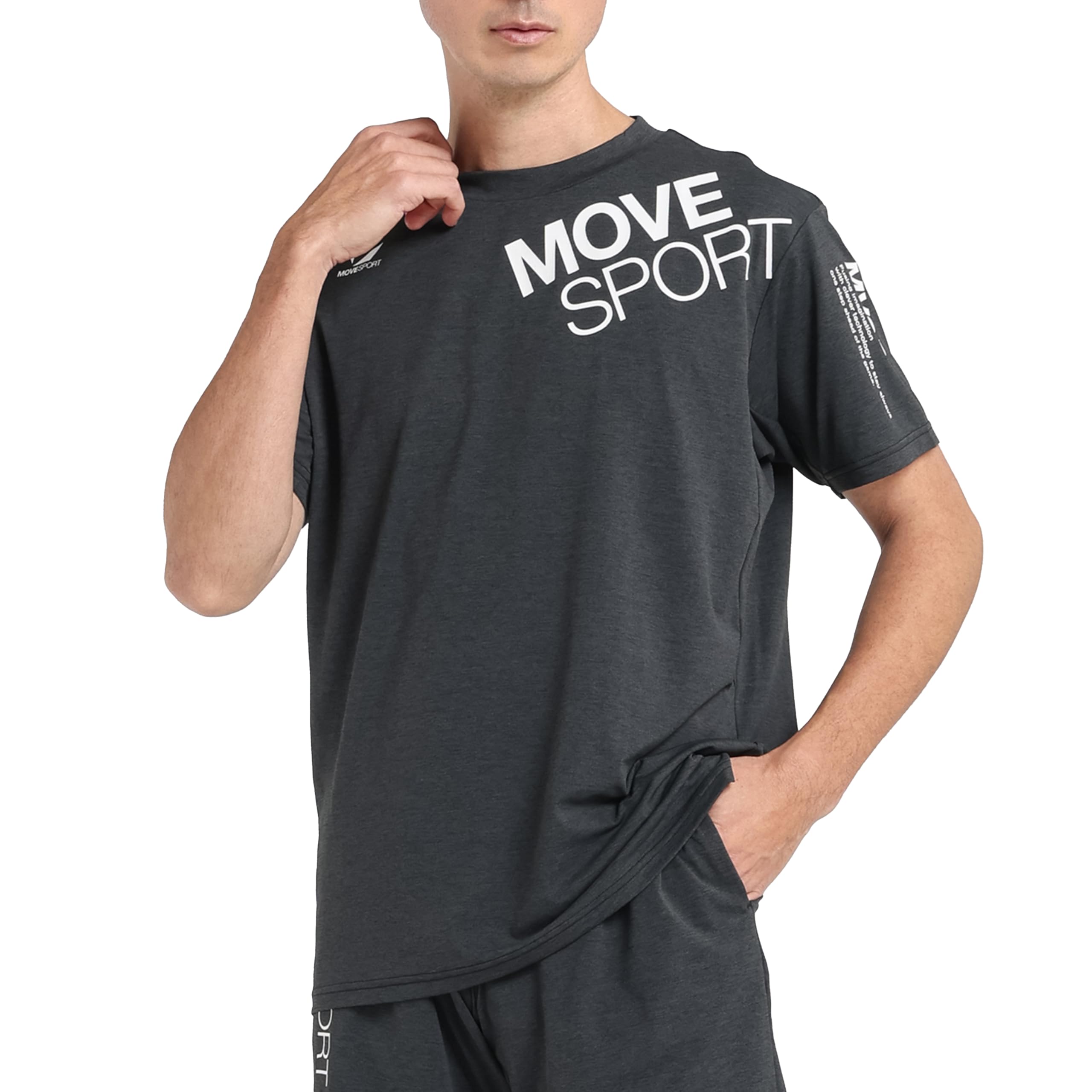 

by SUNSCREEN носимый мягким высоким охлаждением UV BK01 [Move Sports] Футболка с коротким рукавом Descente, с коротким рукавом, TAIKYU, Исикава, датчик, функция,