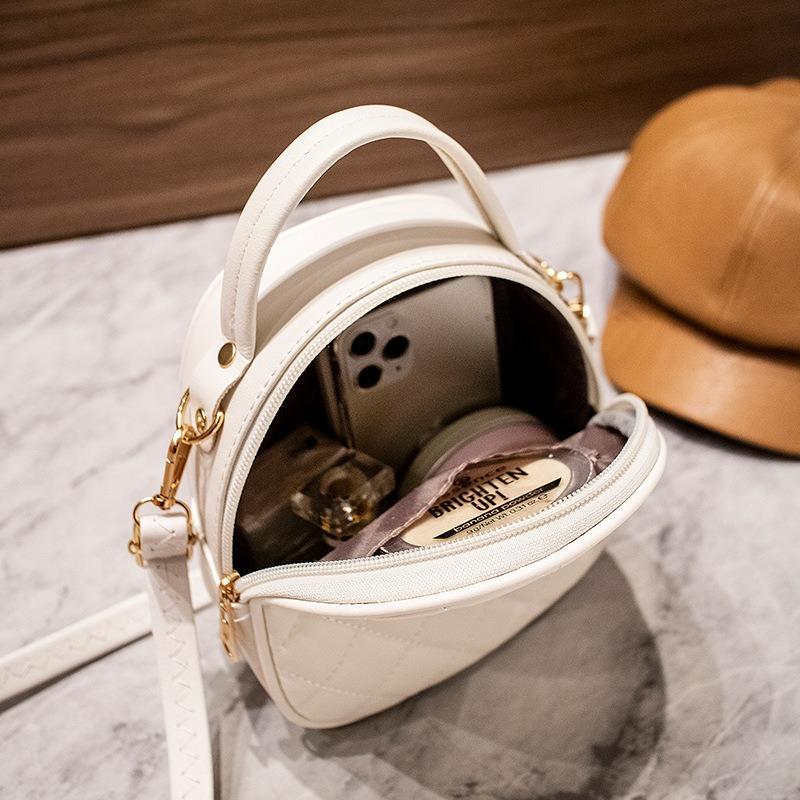 Trendy Women's Bag Mini Portable Oblique Span Bag, Simple and Fashionable Diamond Embroidery