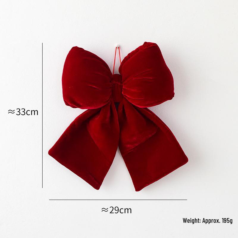 Red Flocked Painted Christmas Ball Ornament for DIY Tree Decoration & Window Display