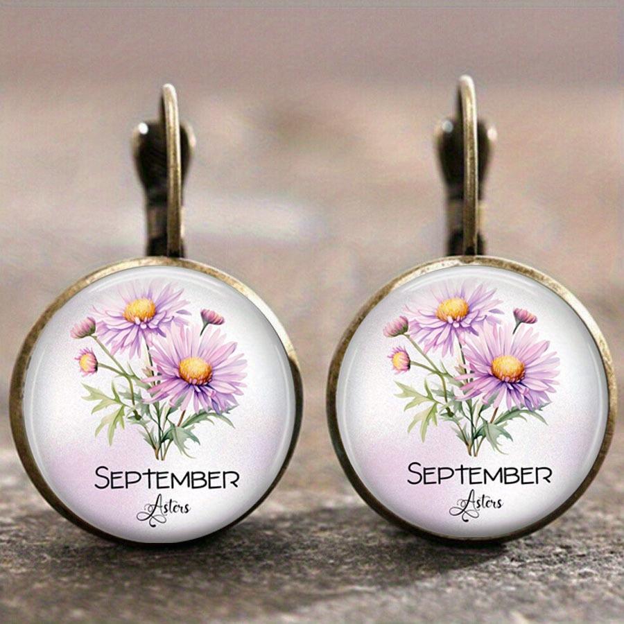 Fashion Earring Y2K Vintage Marigold Time Gem Flower Ear Buckle