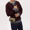 Coach Carrier 18 Logo Plaque Classic Monogram Zip Closure Canvas With Smooth Calfskin Camera Bag Shoulder Crossbody Bag Small Men Bags CM179-QBT4U