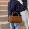 Retro tote bag women's autumn and winter new fashion matte shoulder bag large capacity commuter messenger bag