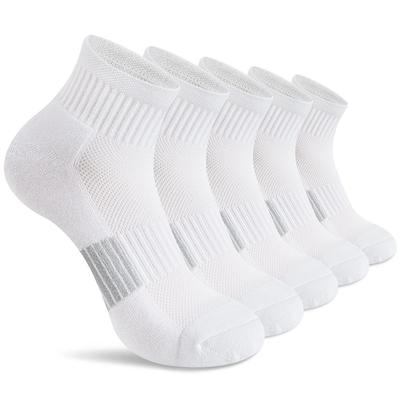 Meias Cano Curto Femininas Esportivas Grossas Acolchoadas para Corrida Caminhada Baixo Corte 5 Pares