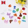 Gold Glitter EVA Foam Number Stickers for Kids’ Educational Craft Projects