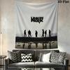 Linkin Park Wall Tapestry Aesthetic Wall Hanging Printed Fabric Blanket Decorative Tapestries for Bedroom Living Room Home Decor